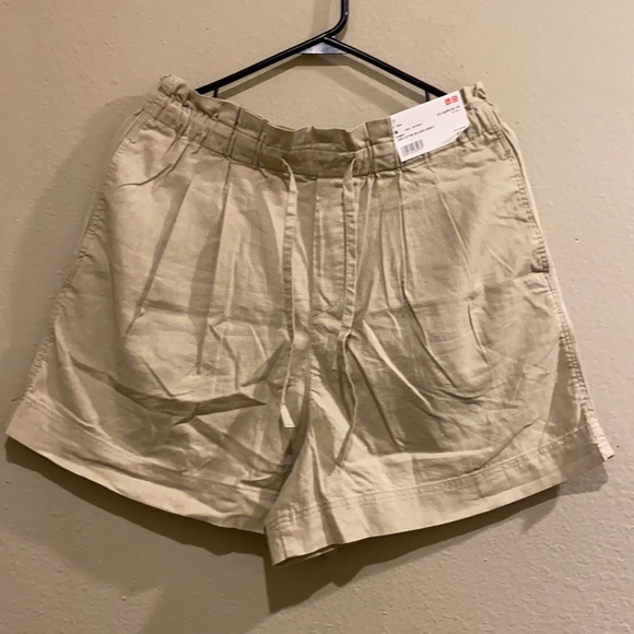 Uniqlo Linen Cotton Relaxed Shorts NWT - Picture 4 of 9